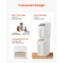 Rice Storage Container, 3.5Gal/15Lx2 + 4.5Gal/20Lx2 Large Dog Food Dispenser Bin, Kitchen Ingredient Grain Cereal Bin, Pet food 