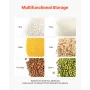 Rice Storage Container, 3.5Gal/15Lx2 + 4.5Gal/20Lx2 Large Dog Food Dispenser Bin, Kitchen Ingredient Grain Cereal Bin, Pet food 