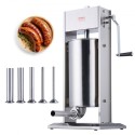Manual Sausage Stuffer 15 L Vertical Sausage Machine 304 Stainless Steel