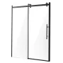 Rammeløs brusedør 132-138 cm x 183 cm hærdet glas 13,5 cm