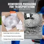 Mirror Disco Ball, Large 20 Inch Party Mirror Ball with Hanging Ring, Lightning Disco Ball Party Decorations, Ideal for DJ Club,
