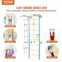 Wall Gym for Kids 5 i 1 Steel Indoor Kids Gym til