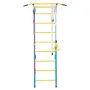 Indoor Jungle Gym for Toddlers, 5-in-1 Climbing Playset with Carbon Steel Swedish Ladder, Wall Ladder, Pull-Up Bar, Rope Ladder,