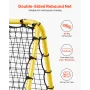 Soccer Rebounder Rebound Net, 40"x35"x37" Portable Football Training Gifts, Fully Adjustable Angles Goal Net, Aids & Equipment f