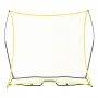 Soccer Rebounder, Portable Soccer Trainer, 7x7FT Iron & Polyester Soccer Practice Equipment, Sports Football Rebounder Wall with