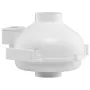 4 to 4.5 inch Radon Mitigation Fan System, Quiet 190 CFM Radon Mitigation Kit with 2 Couplers, Waterproof Radon Fan Electric Inl