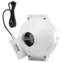 4 to 4.5 inch Radon Mitigation Fan System, Quiet 190 CFM Radon Mitigation Kit with 2 Couplers, Waterproof Radon Fan Electric Inl