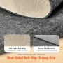 Slip-Resistant Rug Pad, Protective Cushioning Carpet Pad, 2'x8' (7.87' Actual) - 1/4"Thick - Dual Surface - Polyester Felt + Lat