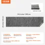 Slip-Resistant Rug Pad, Protective Cushioning Carpet Pad, 2'x8' (7.87' Actual) - 1/4"Thick - Dual Surface - Polyester Felt + Lat