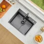 68 cm køkkenvask topmount enkelt skål drop-in bassin rustfrit