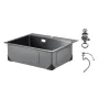 68cm Kitchen Sink Workstation, 304 Stainless Steel Top Mount Sinks, Drop-In Single Bowl Farmhouse Basin with Accessories, Househ