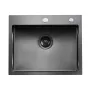 68cm Kitchen Sink Workstation, 304 Stainless Steel Top Mount Sinks, Drop-In Single Bowl Farmhouse Basin with Accessories, Househ