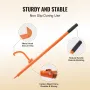 Log Peavey, 46.5 in, Metal Handle Log Lifter, Heavy Duty Log Roller with Max 19 in Opening, Rust-Resistant Log Jack Cant Hook, F