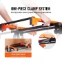 Miter Saw Stand, 300lbs Load Capacity Steel Collapsible Stand for Miter Saw with One-piece Mounting Brackets Clamps, Adjustable 