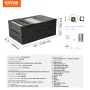 Laser Engraver Enclosure, 1219 x 800 x 500 mm(48 x 31.5 x 19.6"), Dual-Direction Viewing, Flame Retardant and Fireproof Protecti