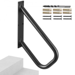 Handrails for Outdoor Steps 18.9"Wall Mount Safety Railings for 1-2 Steps