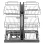 3 lag blind hjørne Træk arrangør Chrome Kitchen Cabinet Basket