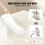 8.5"Wx21"Dx15"H Pull Out Cabinet Organizer, Heavy Duty Slide Out Pantry Shelves, Steel Roll Out Drawers, Sliding Drawer Storage 