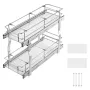 8.5"Wx21"Dx15"H Pull Out Cabinet Organizer, Heavy Duty Slide Out Pantry Shelves, Steel Roll Out Drawers, Sliding Drawer Storage 