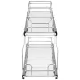 8.5"Wx21"Dx15"H Pull Out Cabinet Organizer, Heavy Duty Slide Out Pantry Shelves, Steel Roll Out Drawers, Sliding Drawer Storage 