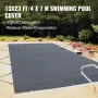 Poolsikkerhedsdækning, 13x23 ft i jorden poolafdækning, kul