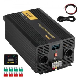 Ren sinusbølgeinverter Power Inverter 3000W DC24V til AC230V Inverter LCD