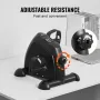 Under Desk Bike Pedal Exerciser, Mini Exercise Bike for Arm/Leg Exercise, Multi-level Resistance Pedal Exerciser for Home Office