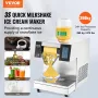 Commercial Snowflake Ice Machine, 573LBS/24H Snowflake Ice Maker, Stainless Steel Ice Shaver Machine, Electric Snow Cone Maker, 