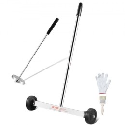 15-Inch Magnetic Sweeper with Wheels Telescoping Magnetic Pickup Tool