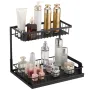 2 Tier Pull Out Cabinet Organizer(10.7"W x 14.2"D ), Under Sink Organizer and Storage, Slide Out Drawer Cabinet Organizer, Wire 