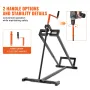 Ride on Lawn Mower Lift Jack, 880 Lbs Weight Capacity, Telescopic Maintenance Jack with Crank Handle & Power Tool Handle, Foldab