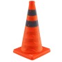 Safety Cones, 4 Pack 18 inch Collapsible Traffic Cones, Construction Cones with Reflective Collars, Wide Base and A Storage