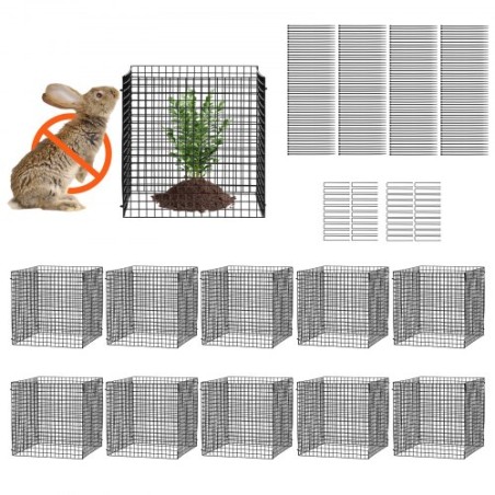 10 Pack Plant Protector from Animals 12'' x 12'' Plant Cage for Vegetables