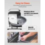 Food Processor & Vegetable Chopper, 3000RPM Food-Grade Stainless Steel Food Processor Chopper with S-Curve Blade, Multifunctiona
