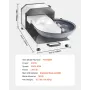 Food Processor & Vegetable Chopper, 3000RPM Food-Grade Stainless Steel Food Processor Chopper with S-Curve Blade, Multifunctiona