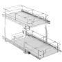 12"Wx21"Dx15"H Pull Out Cabinet Organizer, Heavy Duty Slide Out Pantry Shelves, Steel Roll Out Drawers, Sliding Drawer Storage f