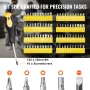 221-stykke mekanikværktøj indstillet 1/4 "og 3/8" drevstik SAE