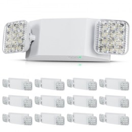 12 PCs Commercial Emergency Light LED Exit Lighting Fixture Backup Battery
