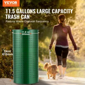 Hund Poop Papirkurv kan 11,5 gallon vejrbestandig