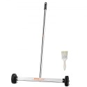Magnetic Sweeper with Wheels 17inch Mini 10 lbs Capacity Adjustable Handle