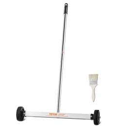 Magnetic Sweeper with Wheels 17inch Mini 10 lbs Capacity Adjustable Handle