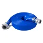 Backwash Hose, 38 mm(1.5 in) x 30.5 m(100 ft), Blue High Quality PVC Hose, with Clamps, Camlock, Aluminum Fittings, Fit Various 