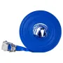 Backwash Hose, 38 mm(1.5 in) x 30.5 m(100 ft), Blue High Quality PVC Hose, with Clamps, Camlock, Aluminum Fittings, Fit Various 