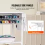 Heat Press Table, 3 Tier Movable Heat Press Stand, Foldable Heat Transfer Machine Stand with Wheels and Vinyl Roll Holder, Rolli