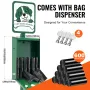 Dog Waste Station, Commercial Dog Poop Station, 11.5 Gallons Pet Waste Bin with 50 Can Liners, Bag Dispenser & 600 Waste Bags, O