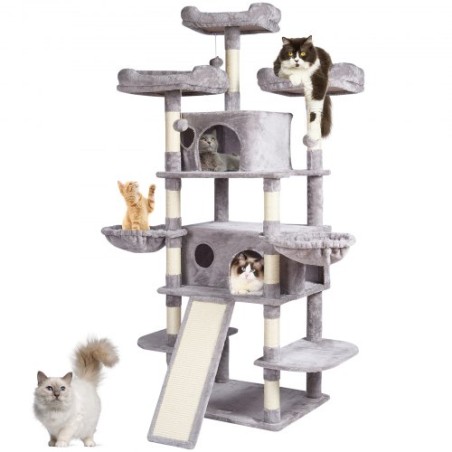 Cat Tree 68.5" Cat Tower for Indoor Cats with Cat Condos Scratching Post