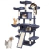 Cat Tree 68.5 "Cat Tower til indendørs katte med katte condos skrabe stolpe