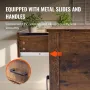 Farmhouse End Table, Night Stand with USB Ports and Outlets, 3 Tiers End Table Side Table with Storage Cabinet and 1 Drawer, Ide