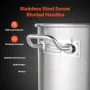 Stainless Steel Stockpot, 54L Large Cooking Pots, Cookware Sauce Pot with Basket, Lid, and Handle, Heavy Duty Commercial Grade S