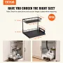 2-lags ledning Træk kabinettet under vaskekurvarrangør 10.7